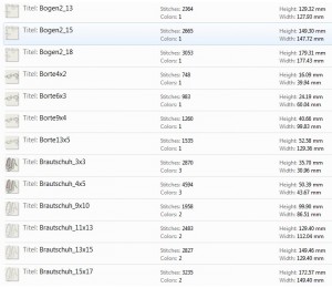 Stickserie - Der schönste Tag